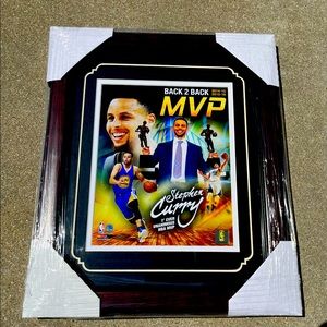 Steph Curry MVP Framed NBA Photo